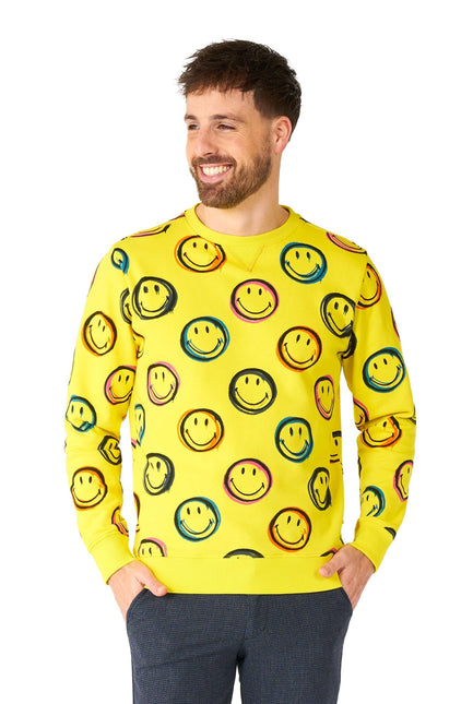 Smiley Smudge Sweater Herr <tc>OppoSuits</tc>
