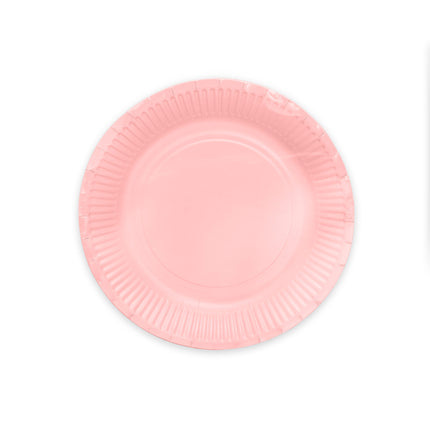 Rosa Tallrikar Papper 23cm 16st