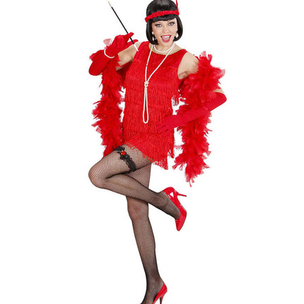 Svarta strumpeband med rött diamanthjärta