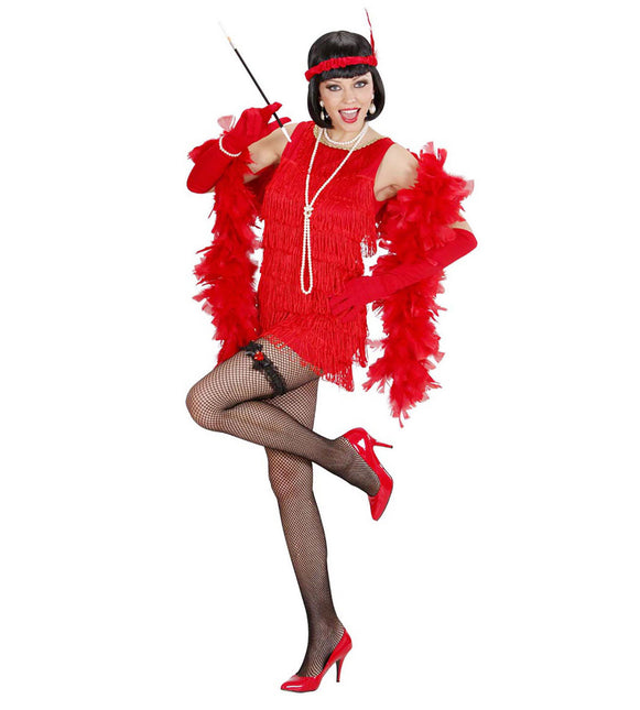 Svarta strumpeband med rött diamanthjärta