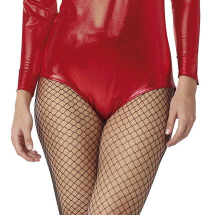 Leotard Röd Dam Metallic