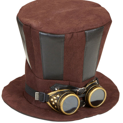 Hatt Steampunk Hög med glasögon