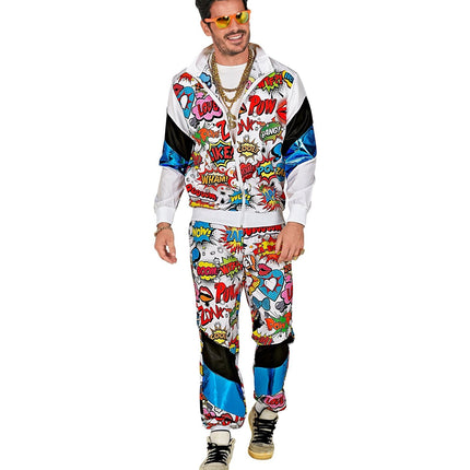 Neon 80S Träningsoverall Error Pop Art