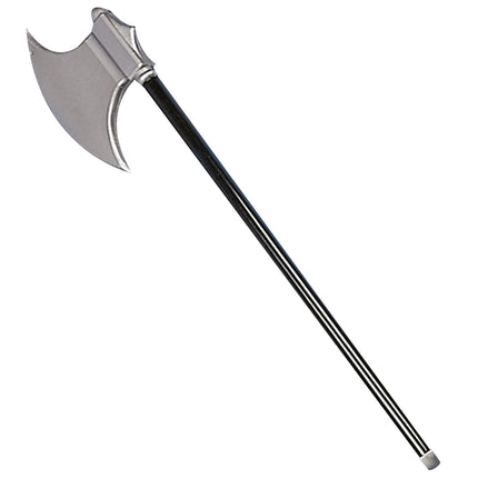 Falsk yxa i silver 85 cm