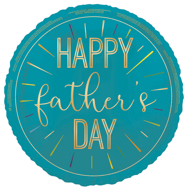 Fars dag Heliumballong Blå Tom 45cm