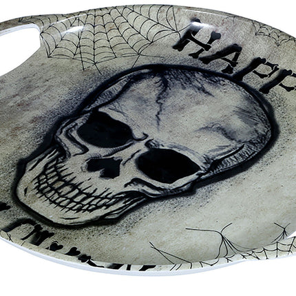 Halloween-bricka Skelett 30cm