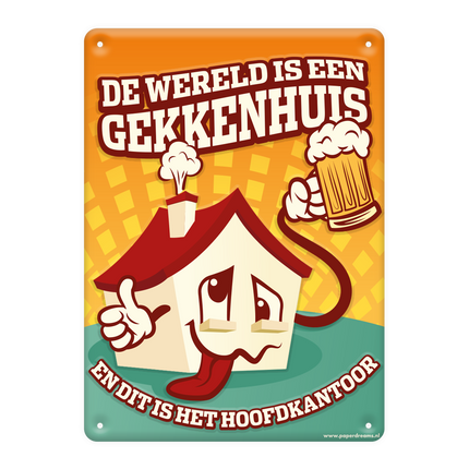 Metallskylt Madhouse