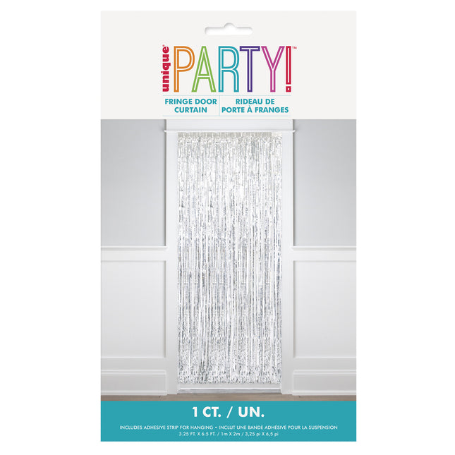 Dörrgardin Silver Metallic 2m