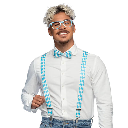 Vit Blå Tillbehörsset 3 delar