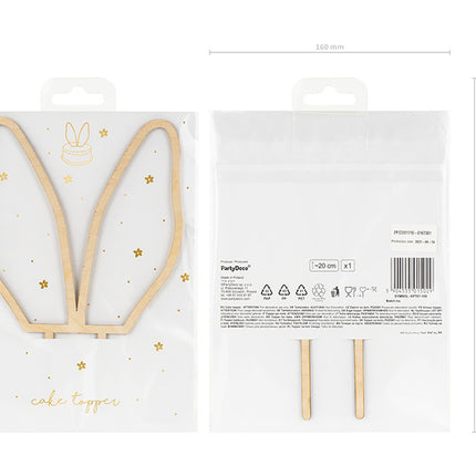 Tårtöverdrag Kaninöron 20cm