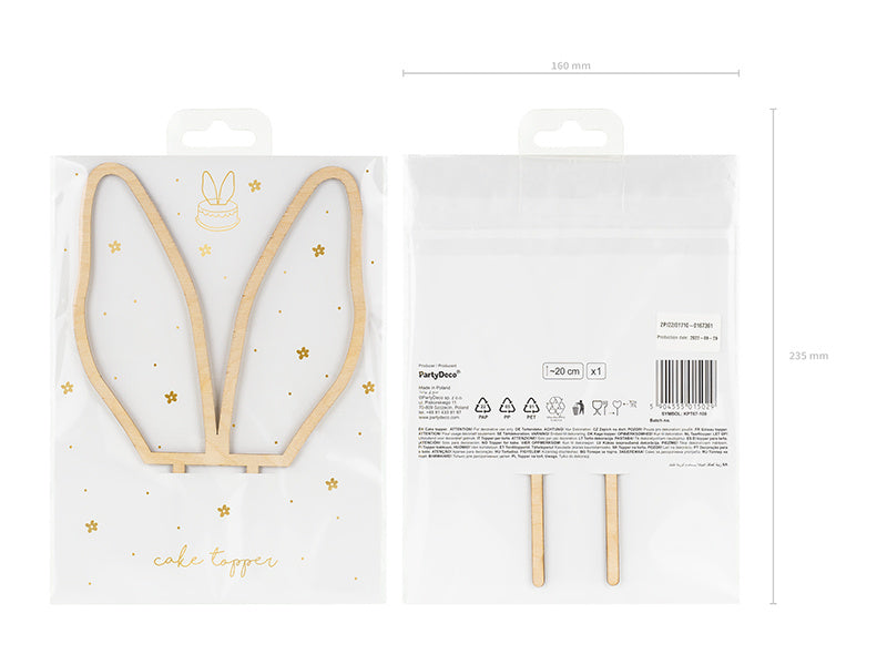 Tårtöverdrag Kaninöron 20cm