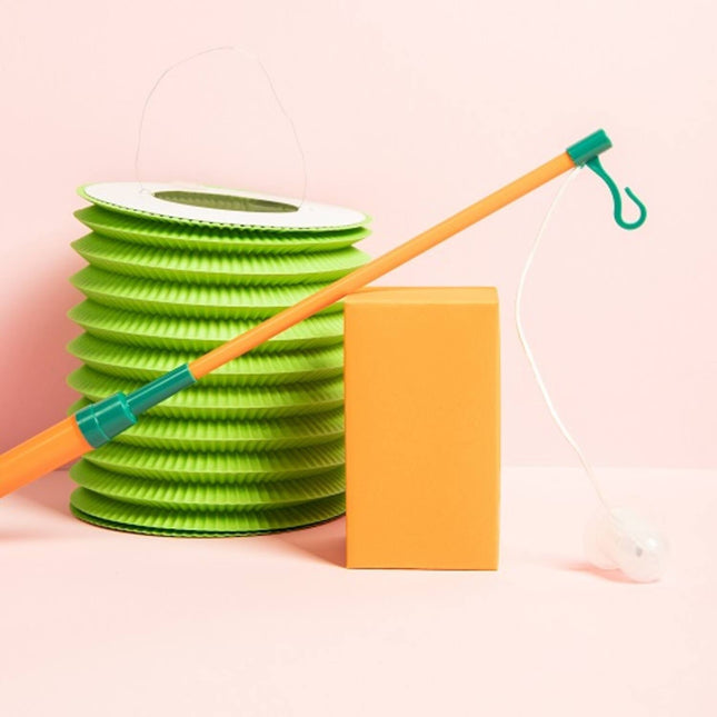 Lyktpinne Orange 40cm inkl. batteri