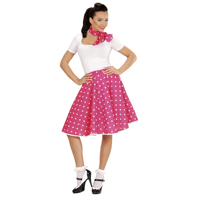 Rock N Roll 50S Kostym Set Rosa 2 delar