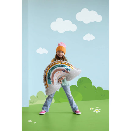 Regnbåge Helium Ballong Tom 68cm