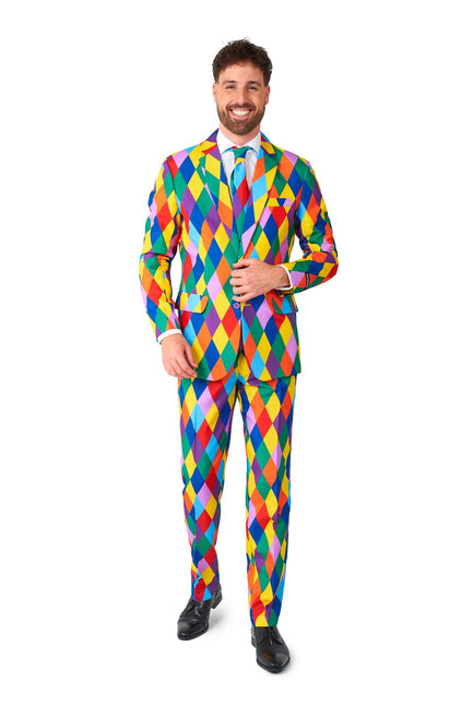 Regnbåge Clown Kostym Män <tc>Suitmeister</tc>