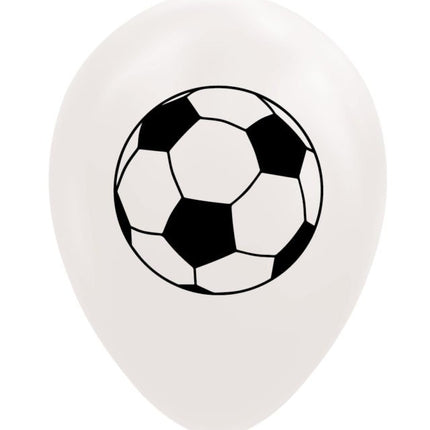 Vita fotbollsballonger 30,5cm 8st