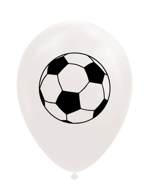 Vita fotbollsballonger 30,5cm 8st