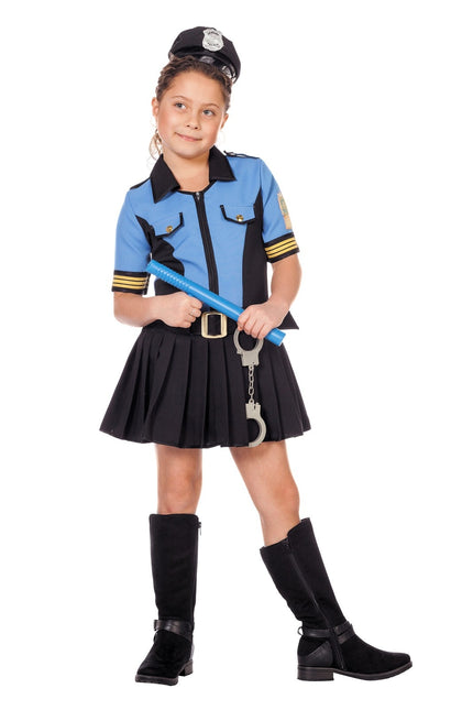 Polisdräkt Blå flicka