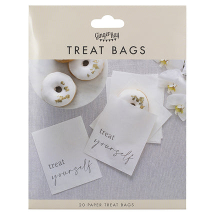 Bröllopspresenteringsväskor Treat Yourself Papper 17cm 20st
