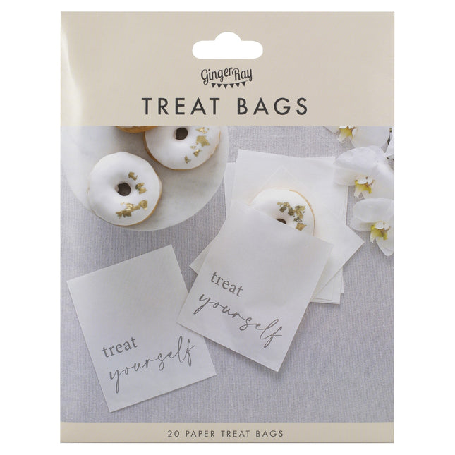 Bröllopspresenteringsväskor Treat Yourself Papper 17cm 20st