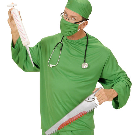 Vit falsk spruta 55cm