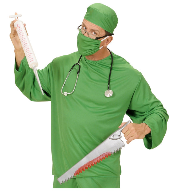 Vit falsk spruta 55cm