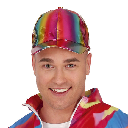 Neon 80S Kostym Färgade Herr