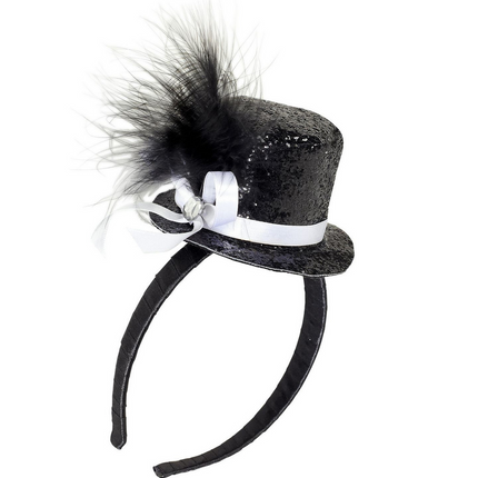 Hårband Mini Häxhatt Svart