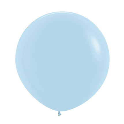 Ballonger Pastell Matt Blå 61cm 10st