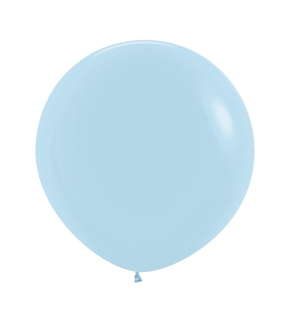 Ballonger Pastell Matt Blå 61cm 10st