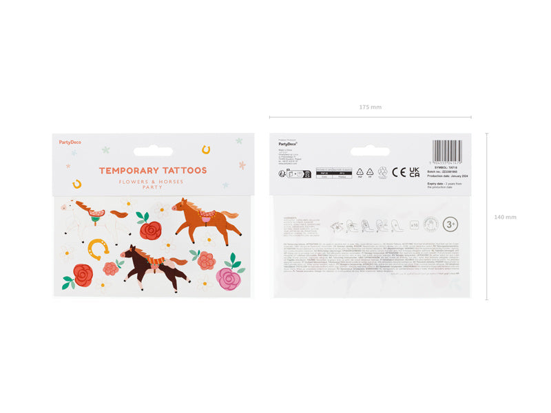 Häst falska tatueringar