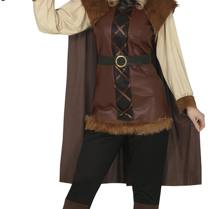 Vikingadräkt Brun Dam
