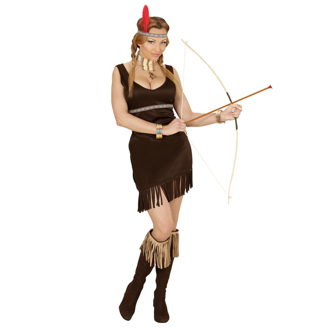 Indianklänning Brun Dam