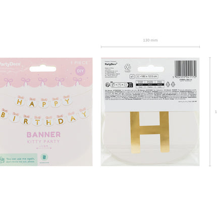 Happy Birthday Bokstavsgirlang 2,8 m