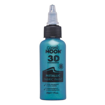 Cosmic Moon metallisk tygfärg grön 30ml