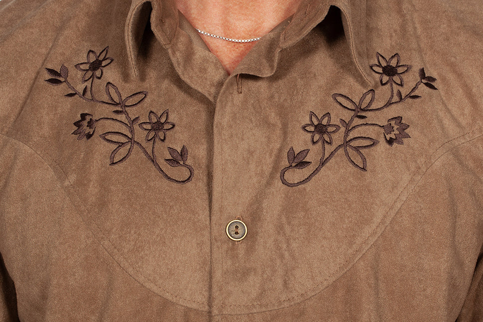 Westernblus Brun Herr