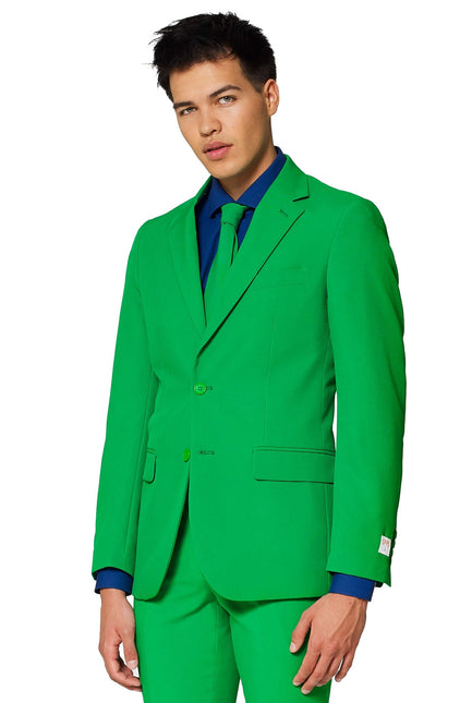 Män i grön kostym <tc>OppoSuits</tc>