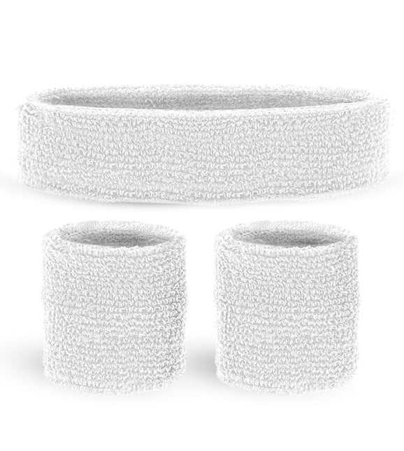 Vita svettband 2 delar