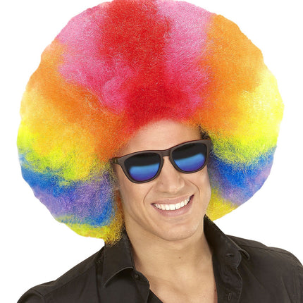 Färgad peruk Afro Extra Stor