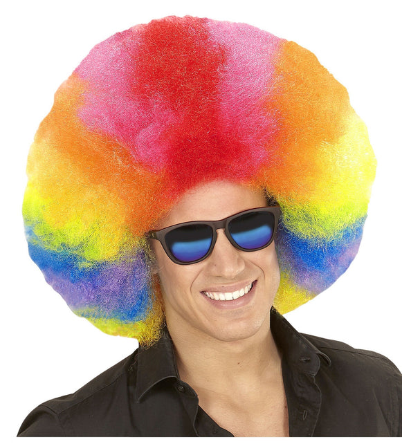 Färgad peruk Afro Extra Stor