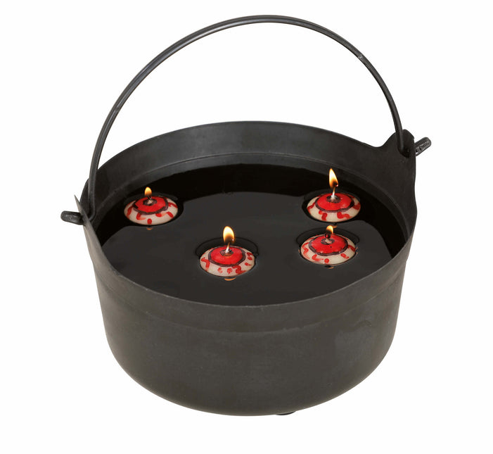 Halloween-bordsdekoration Flytande ögonljus