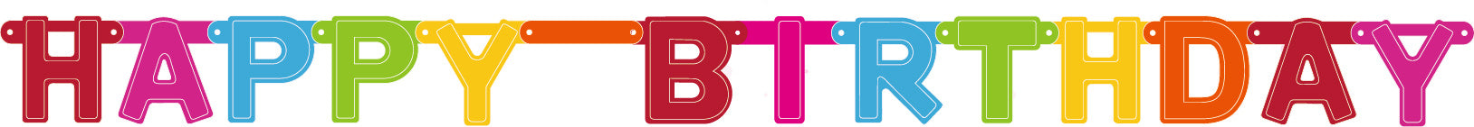 Happy Birthday Bokstavsgirlang 1,6 m