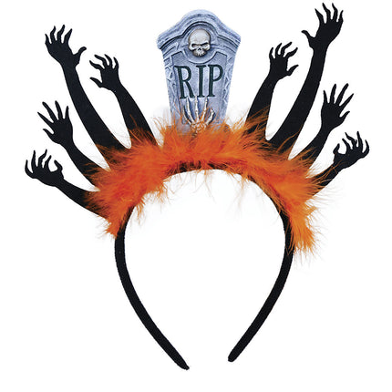 Halloween hårband Tombstone och zombies