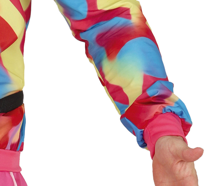 Neon 80S Kostym Färgade Herr