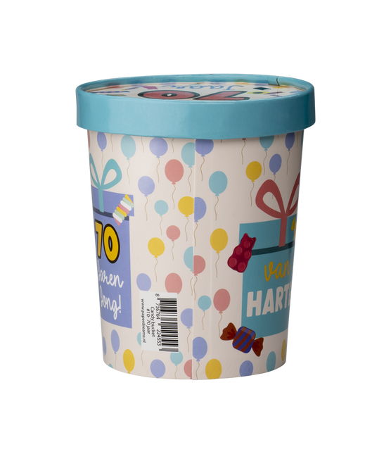 Färgad godisbricka 70 år 12cm