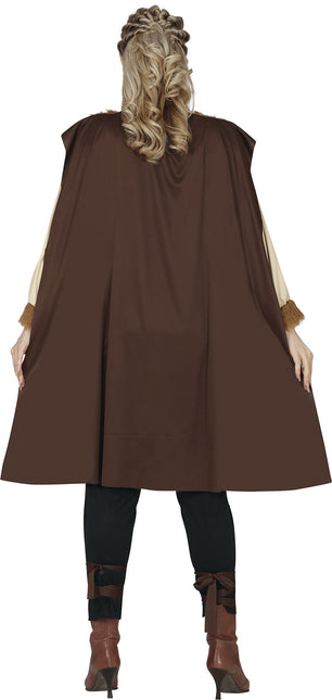 Vikingadräkt Brun Dam