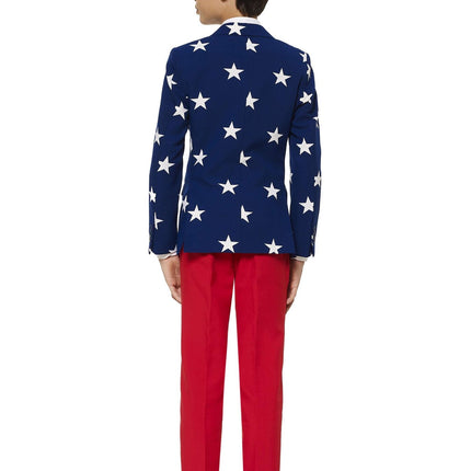 USA Stars Stripes Kostym Pojke Tonåring <tc>OppoSuits</tc>