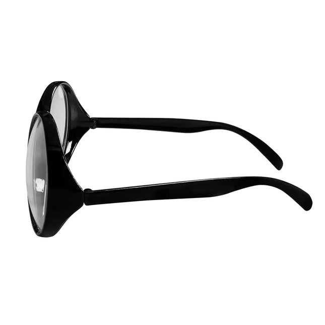 Nörd med svarta glasögon