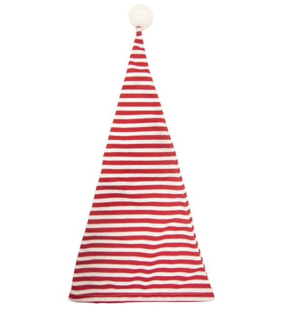 Röd vit sovande hatt