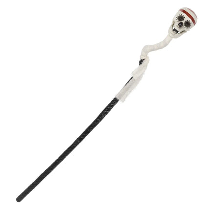 Svart och vit stavskalle